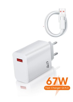 Eima 67W Şarj Cihazı | Hızlı Şarj Adaptörü ve Type-C Kablo