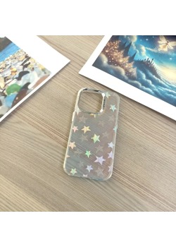 iPhone 14 Pro Kılıf Parlak Yıldız Detaylı Hologram Özellikli Bella Kapak - Tek Ebat