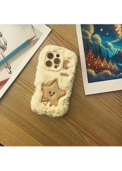 iPhone 16 Pro Telefon Kılıfı | Peluş Tasarımıyla Şıklık ve Koruma - Tek Ebat