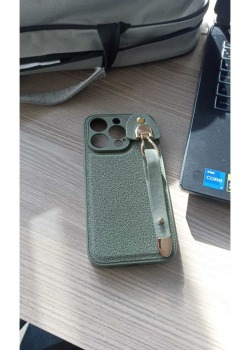 iPhone 14 Pro Kılıf | Deri Nubuck Görünümlü Şık ve Koruyucu Silikon Tasarım - Tek Ebat