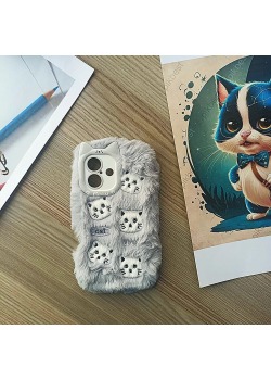 iPhone 16 Telefon Kılıfı | Peluş Tasarımıyla Şıklık ve Koruma - Tek Ebat