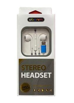 Obenim RCA-36T Type-C Kulak İçi Kulaklık | Yüksek Performanslı Stereo Ses ve Modern Tasarım